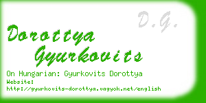 dorottya gyurkovits business card